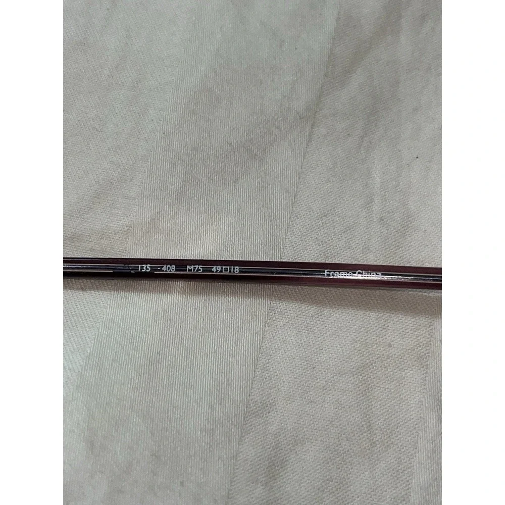 JAI KUDO OPTICAL EYEGLASSES HALF RIM PINK NEVER USED 408 M75 49-18-135